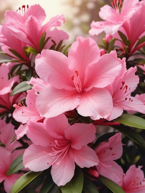 Photo azalea flower