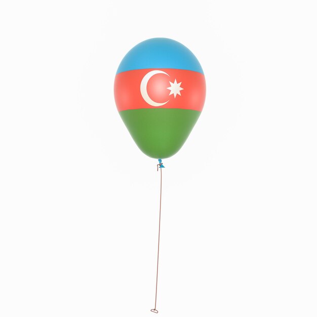 Azerbeidzjan ballon op witte achtergrond