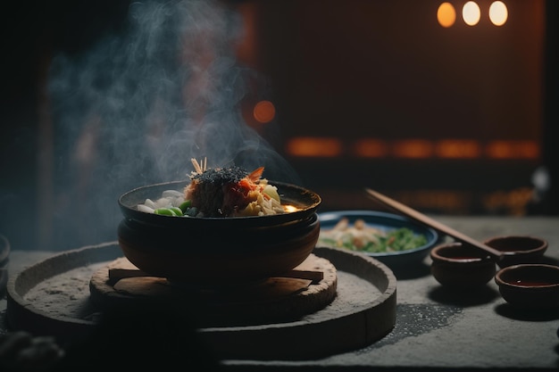 Aziatisch eten originele recepten japanse keuken Traditiegerechten Aziatische keuken genieten van vers geserveerde traditionele zeevruchten donburi met eetstokjes