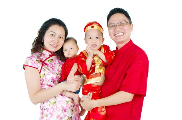 Aziatische familie