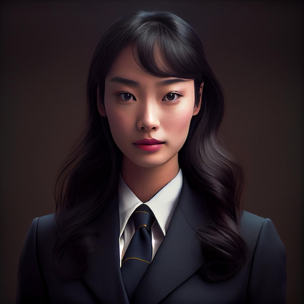 Aziatische zakenvrouw portret ondernemer vrouw of universiteitsstudent