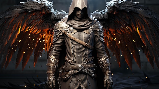 azrael wings HD wallpaper photographic image