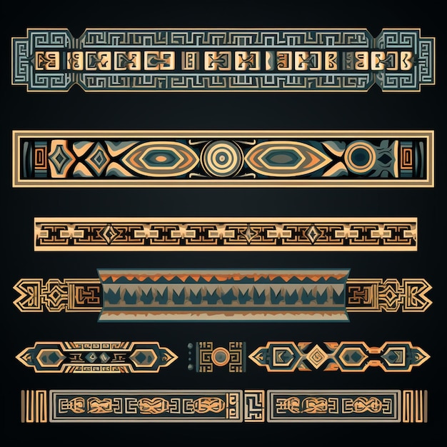 aztec borders set