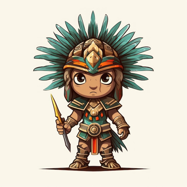 Foto costume di guerriero aquila azteca messico