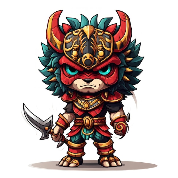 Premium AI Image | Aztec Jaguar Warrior Costume Mexico