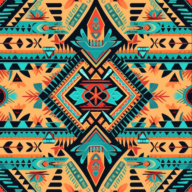 Premium AI Image | aztec pattern