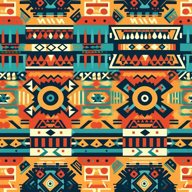 Premium AI Image | aztec pattern