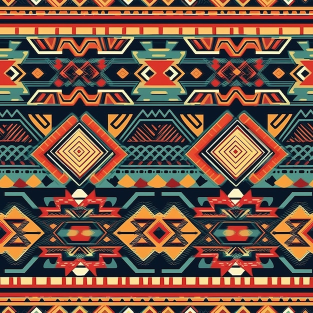 Premium AI Image | aztec pattern