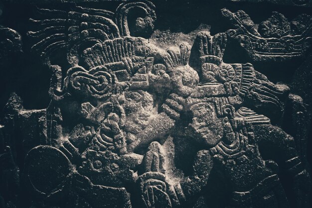 Photo aztec tone relief