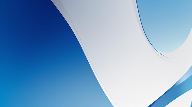 Azure Elegance Абстрактный синий фон с гладким кривым дизайном