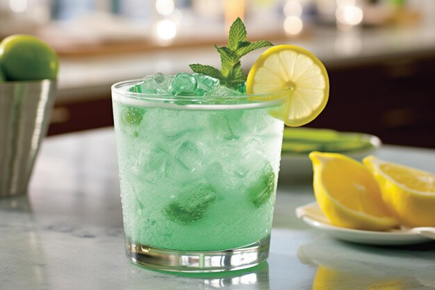 Azure Mint Citrus Splash Cool and Flavorful Refreshment