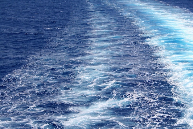 Azure sea water surface with ripple as background