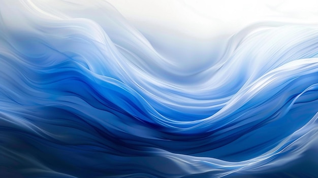 Azure Symphony Harmonious Blue Waves in an Abstract Composition