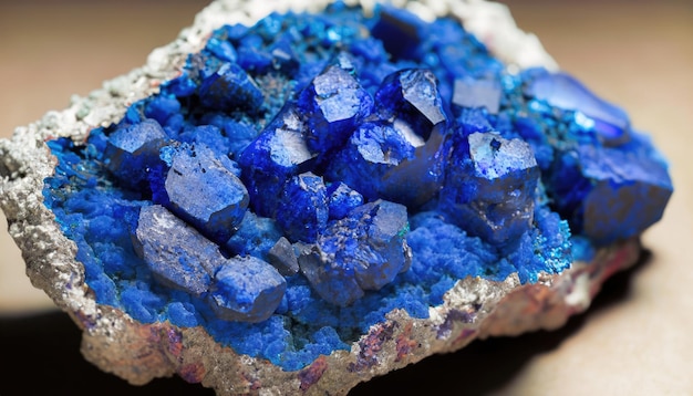 Азурит образец минерала каменная порода геология драгоценный камень кристалл