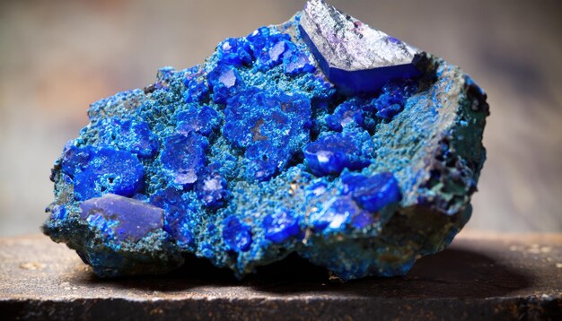 Azurite mineral specimen stone rock geology gem crystal