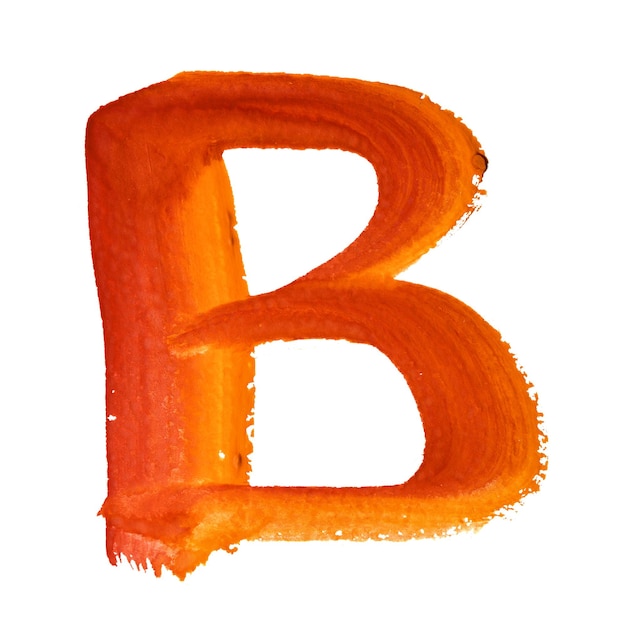 Bカラー文字