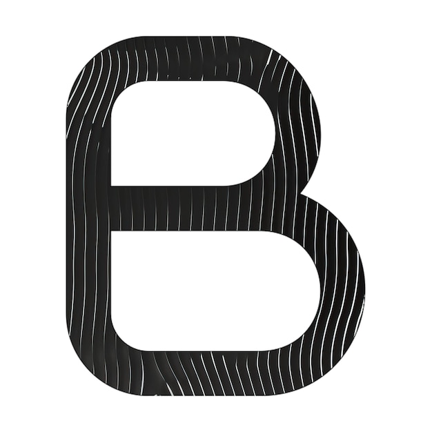 Фото b икона черно-белые линии текстуры