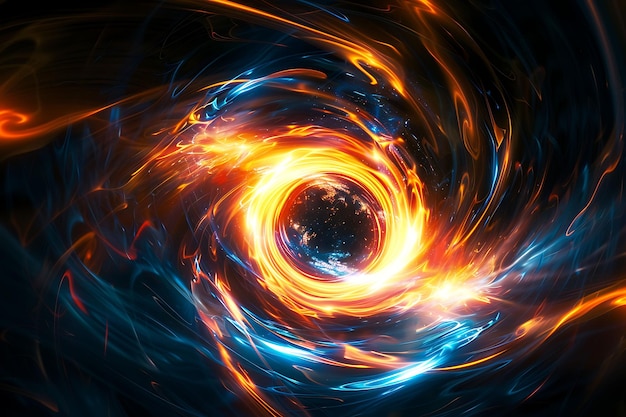 Photo b9 cataclysmic blast with gravitational forces black hole singu effect overlay fx clean background
