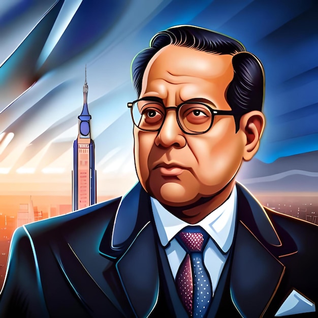 Photo baba saheb ambedkar vector image