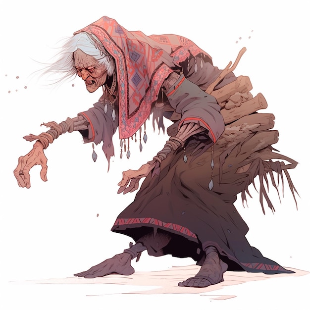 Baba Yaga russian folklore female beast