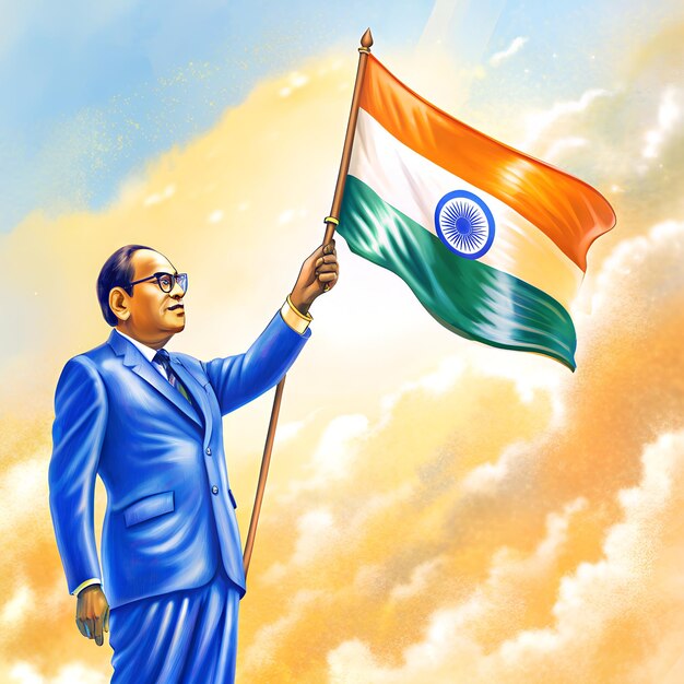 Foto giornata di nascita di babasaheb ambedkar