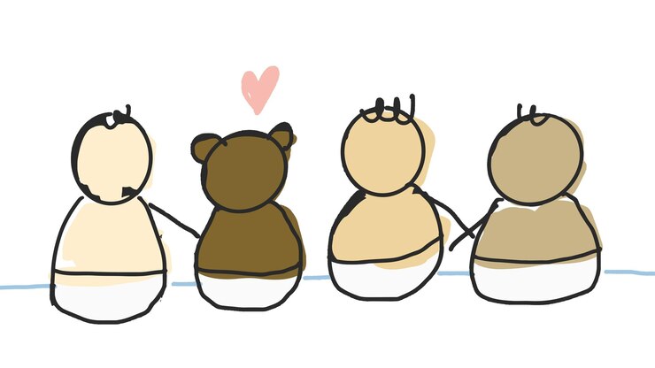 Photo 赤ちゃんのpngステッカー 手描きキャラクター