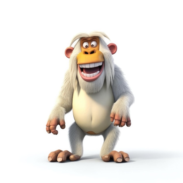 Baboon cartoon personage