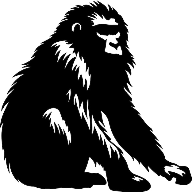 baboon silhouette