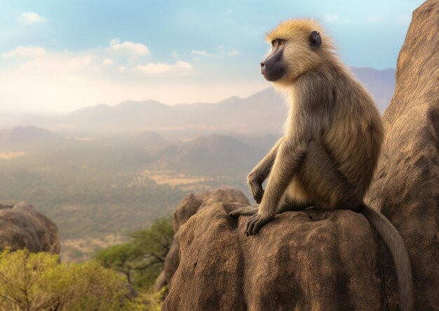 Baboons are large and powerfully built monkeys