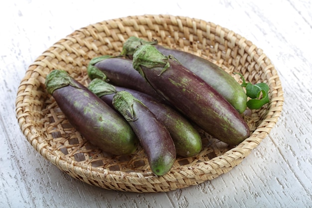 Baby aubergines