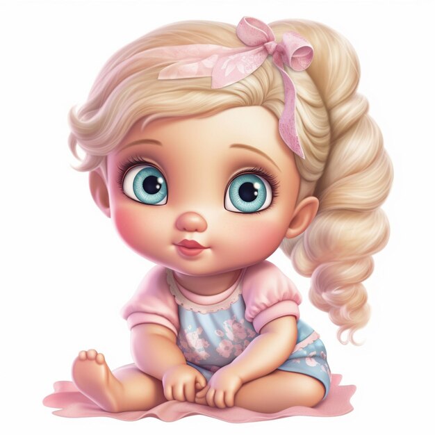 Photo baby_beautiful_girl_clipart_sublimation