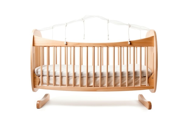 Foto baby bedtime mobile delight op een witte achtergrond