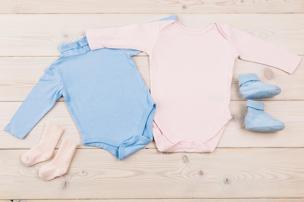 Baby bodysuits and socks