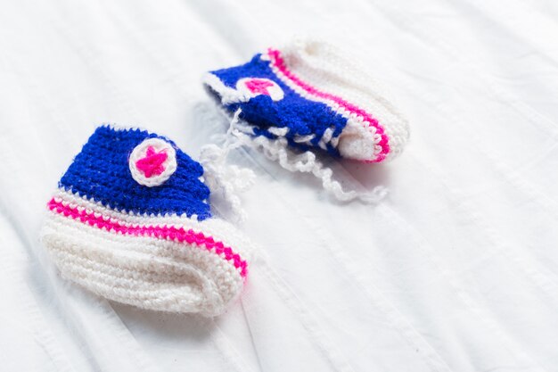 Baby booties for little boy