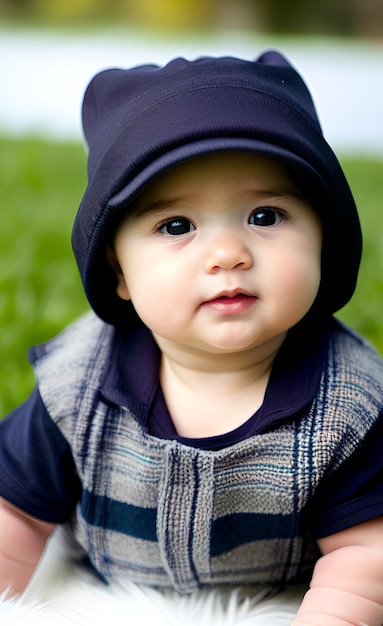 Baby boy in a hat