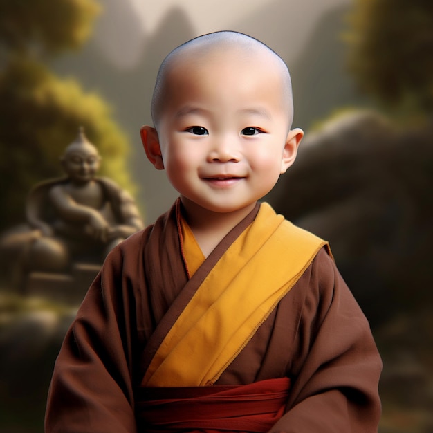 Baby Buddha Poster