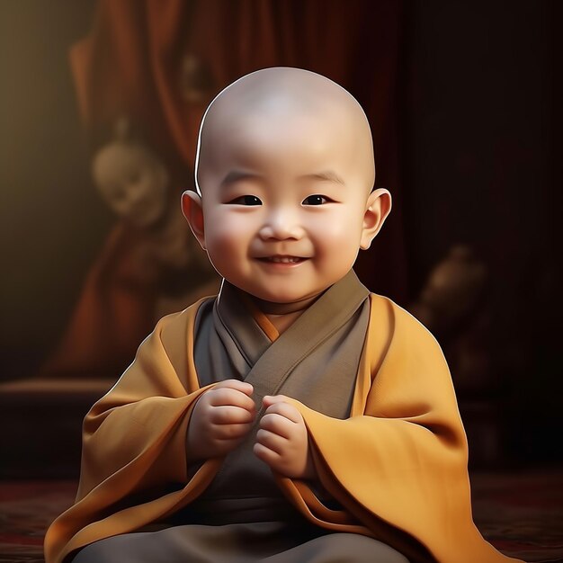 Baby Buddha Poster