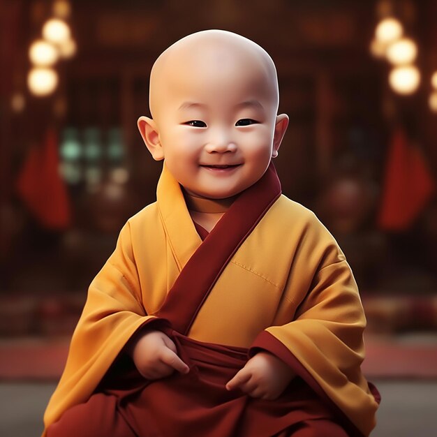 Baby Buddha Poster