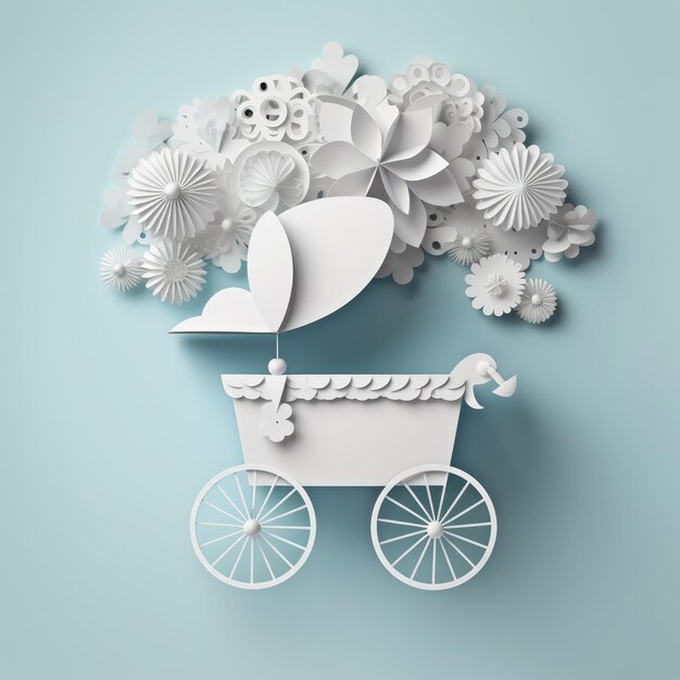 Baby Carriage Invitation