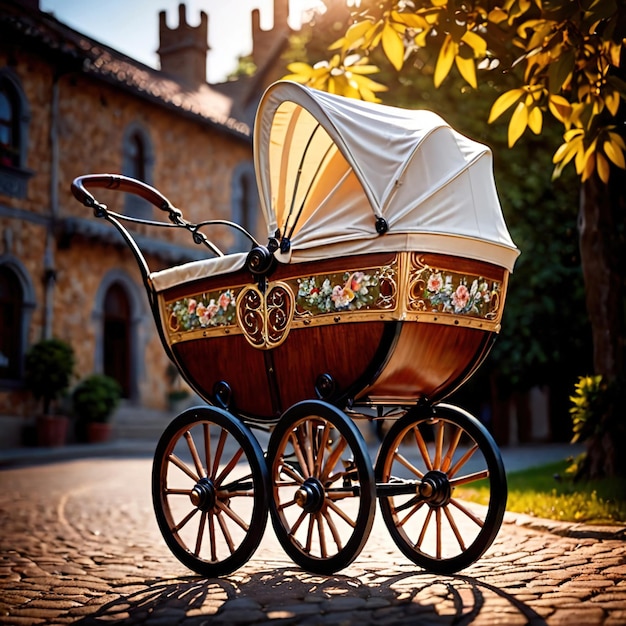 Foto trasporto di passeggini per neonati o bambini piccoli