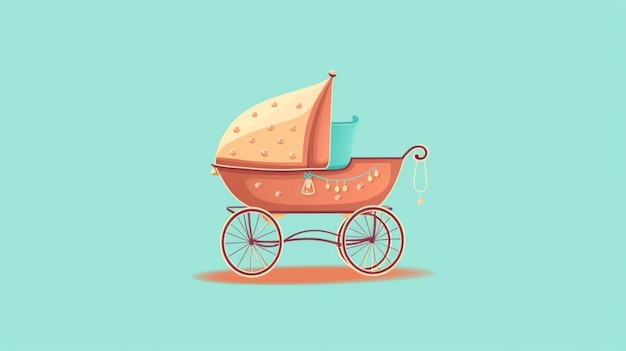 Photo baby carriages theme elementsgenerative ai