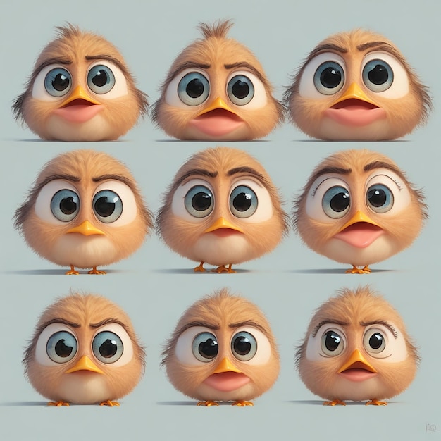 Foto emoji di cartoni animati per bambini 3d