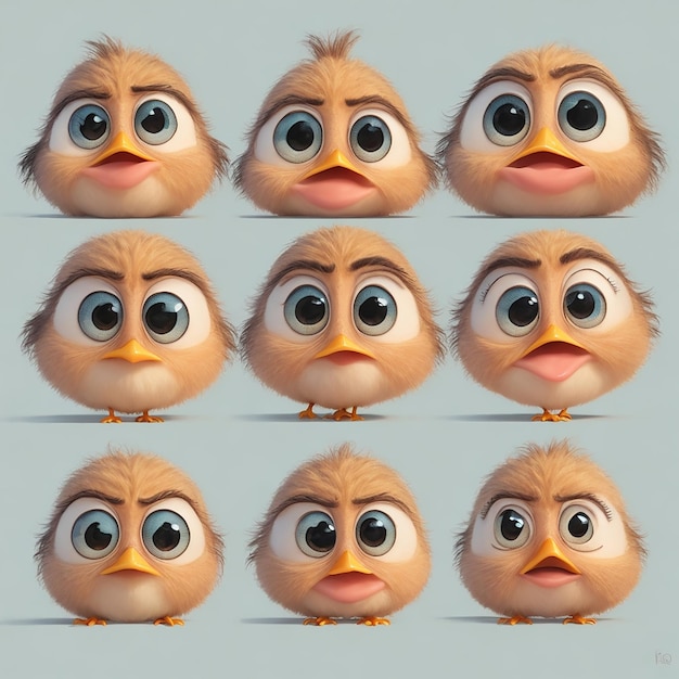 Photo baby cartoon emoji 3d