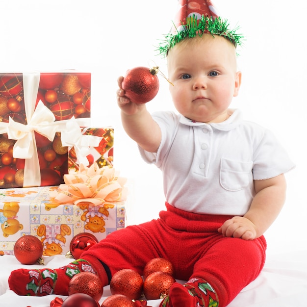 Baby in christmas