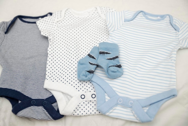 신생아용 아기옷 바디수트 및 양말