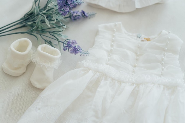 Baby clothes for a newborn girl