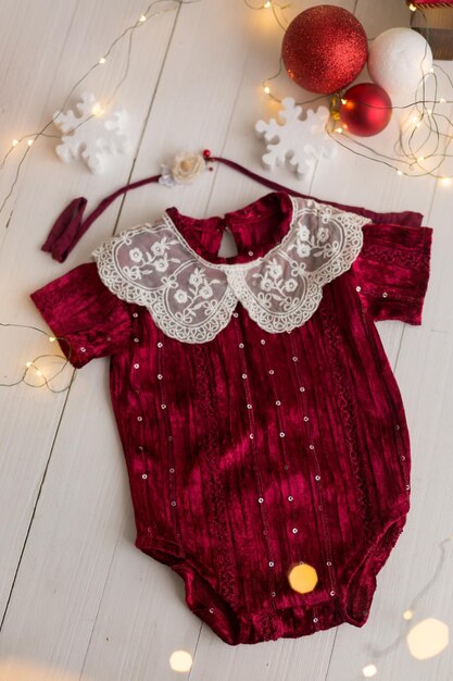 baby clothes for newborns. bodysuit with lace skirt