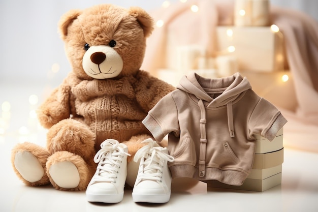 Baby clothes shoes toy and accessories professional advertising photography