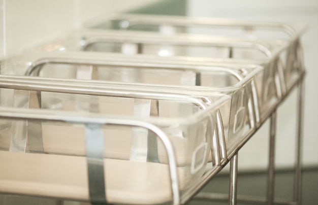 Baby containers in the maternity hospital 