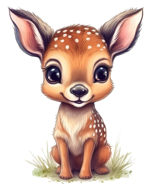 Baby deer cartoon